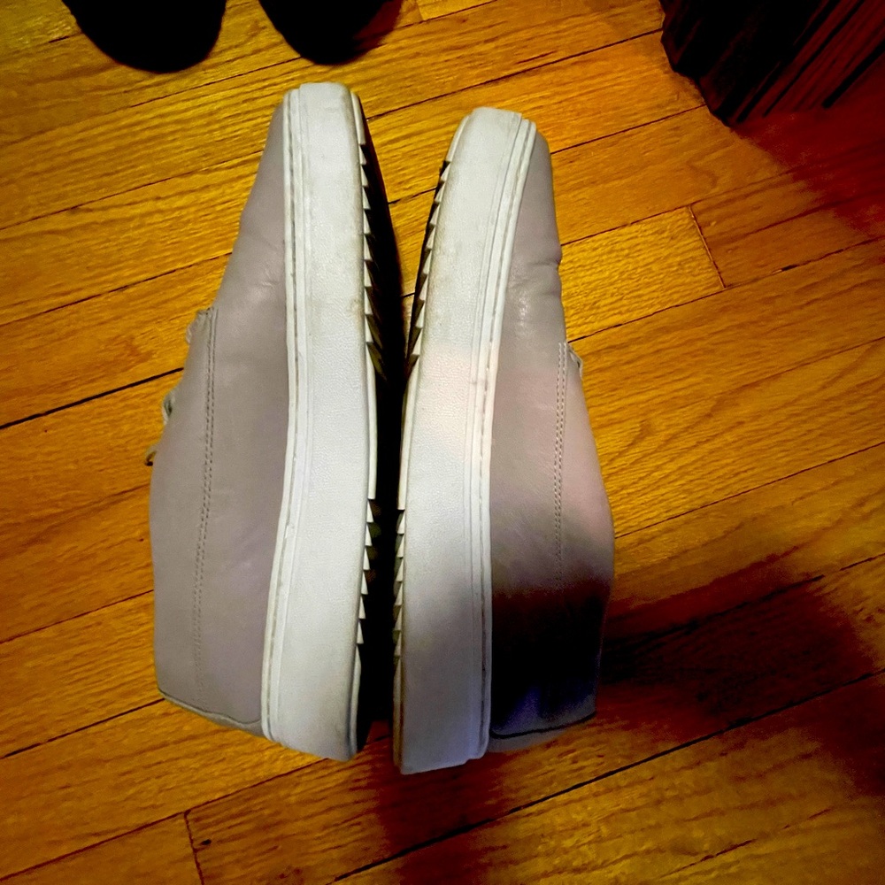 Eileen Fisher Gray Leather size 11